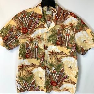 Vintage Winnie Fashion Hawaiian Surfer Shirt Med